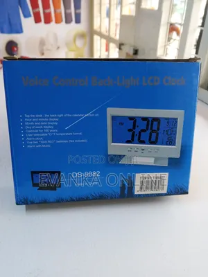 DS-8082 Voice Control Back - Light LCD Clock