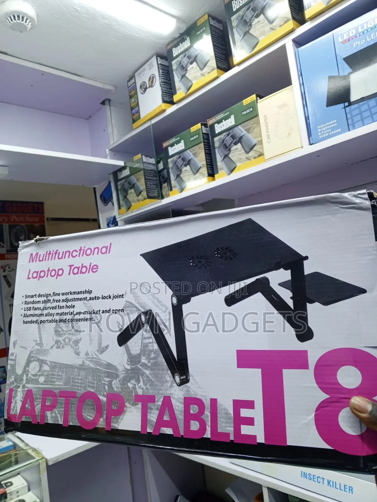 T8 Multifunctional Laptop Table With USB Cooling Fans