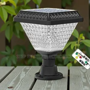Remote Controlled Outdoor Led Garden Main Gate Post Solar Light Lamp