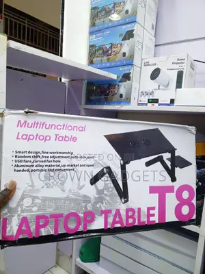 T8 Aluminum Alloy Laptop Stand With Cooling Fans