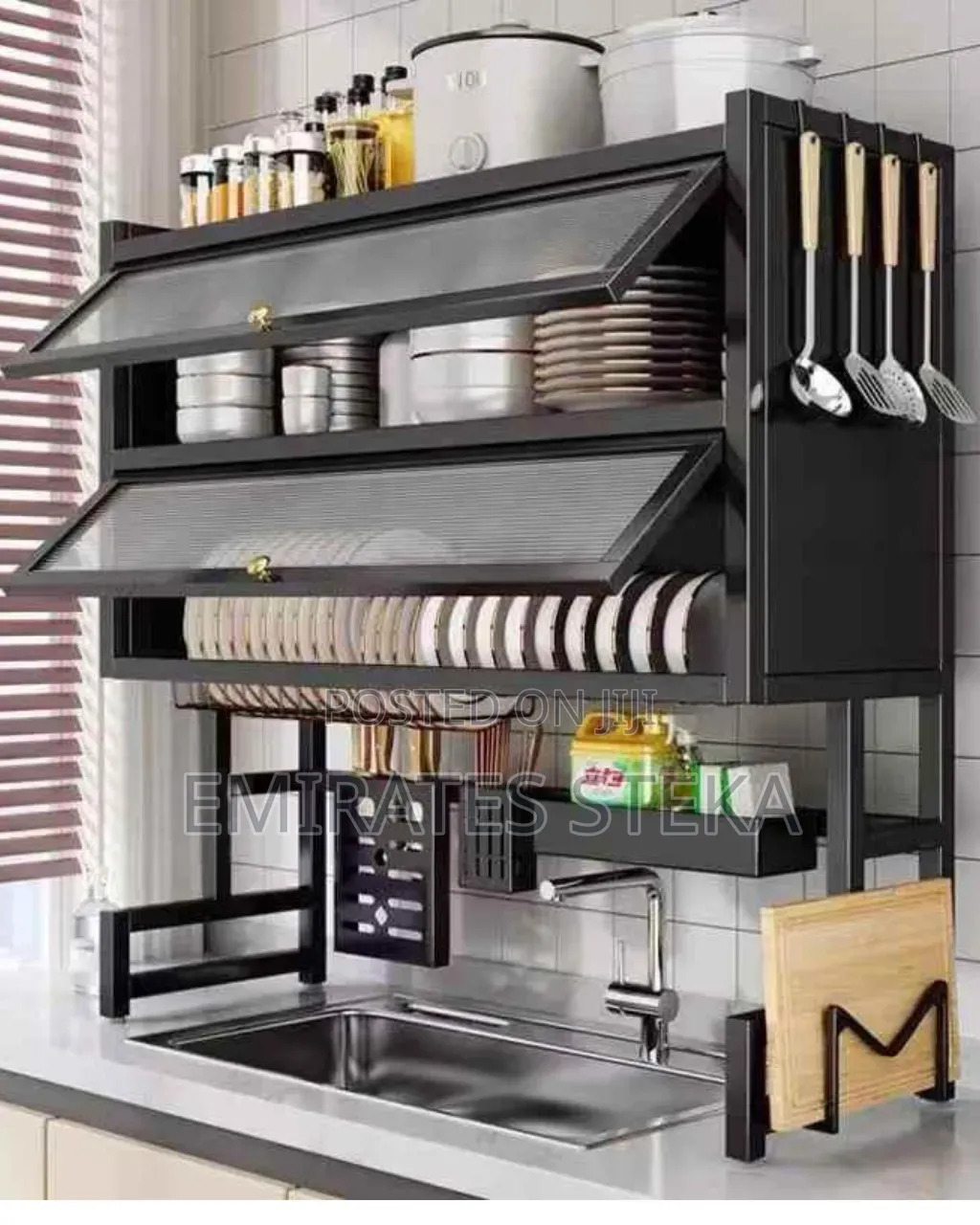 Double Layer Over the Sink Dish Rack