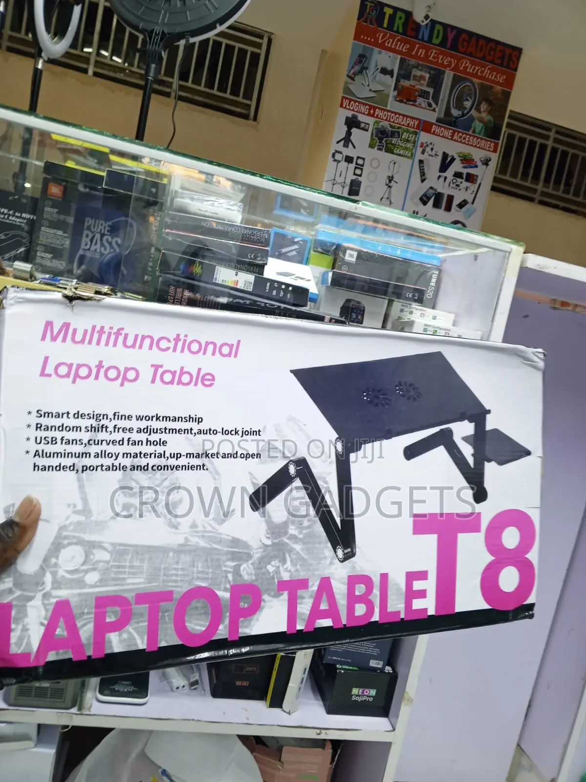 Portable T8 Laptop Table With 360° Adjustable Legs