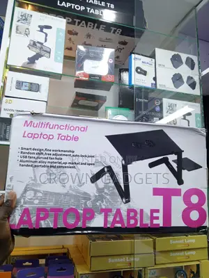 T8 Foldable Laptop Desk for Study Work Gaming