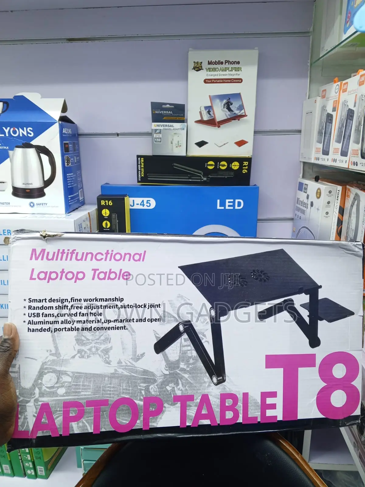 T8 Foldable Laptop Desk for Study Work Gaming