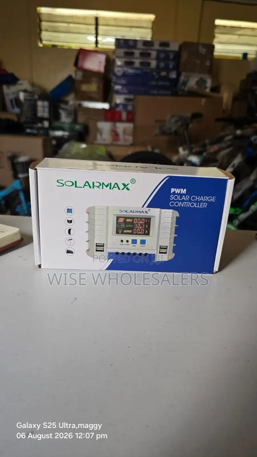 Solarmax 10A PWM Solar Charge Controller – KSh 999