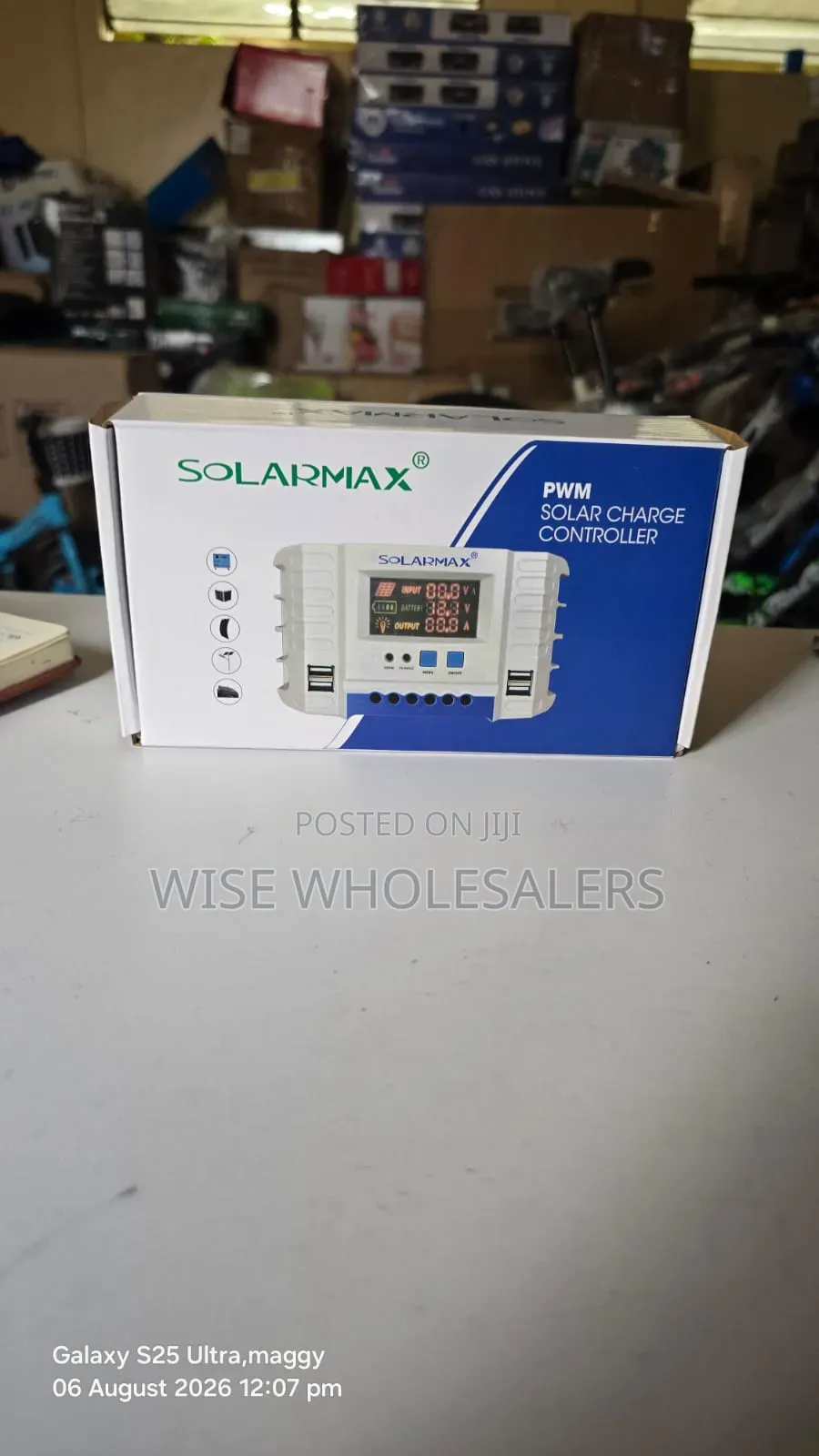 Solarmax 10A PWM Solar Charge Controller – KSh 999