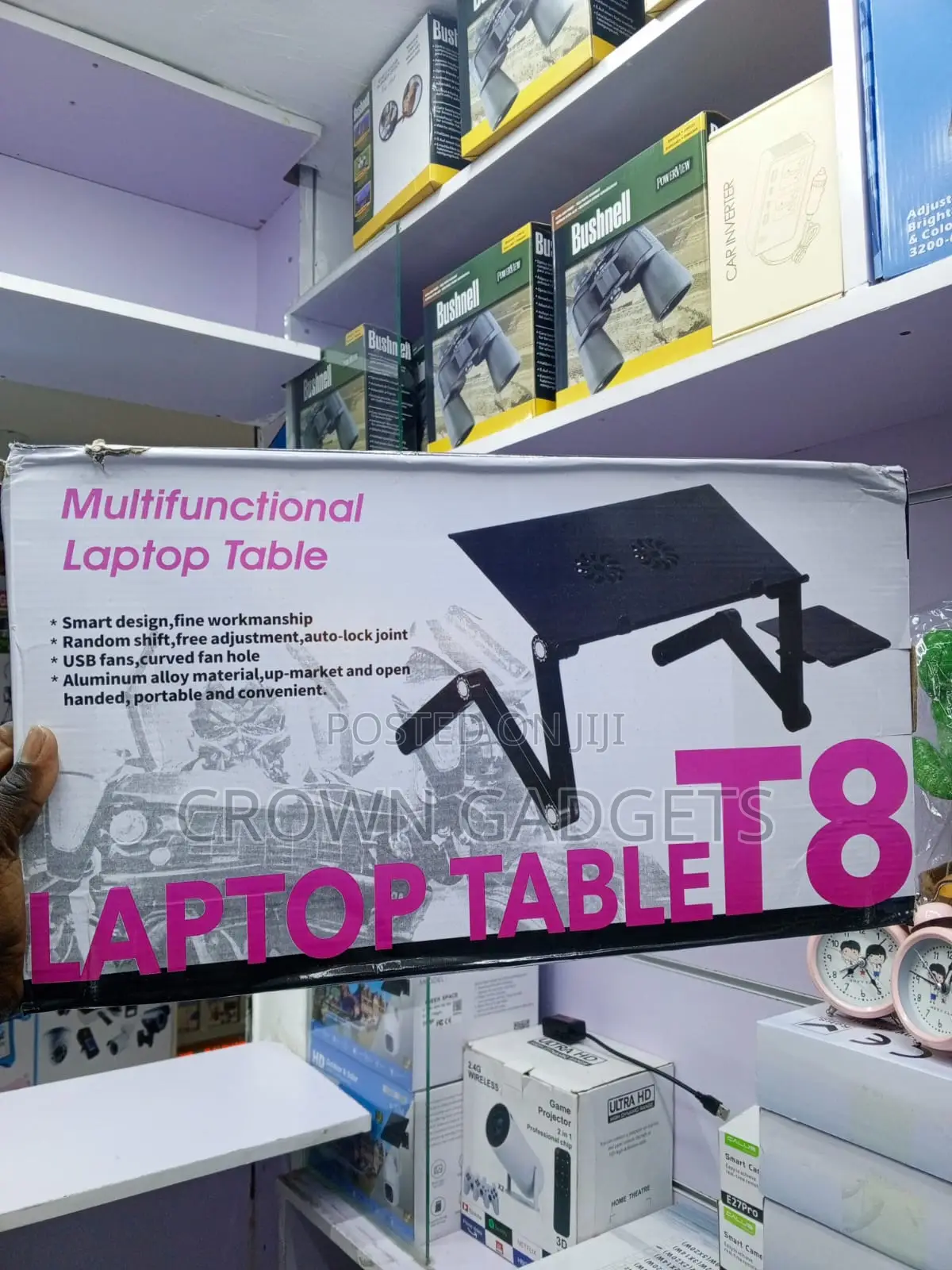 T8 Aluminum Laptop Table for Bed, Couch Home Office