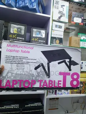 T8 Ergonomic Laptop Tray With USB Cooling Fan for Work Study