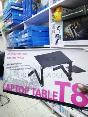 T8 Ergonomic Laptop Tray With USB Cooling Fan for Work Study
