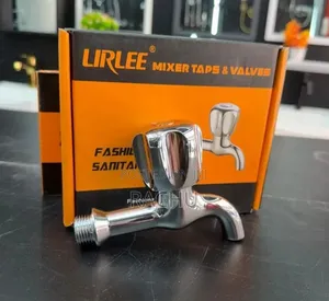 Bib Tap / Wall Tap Silver Knob