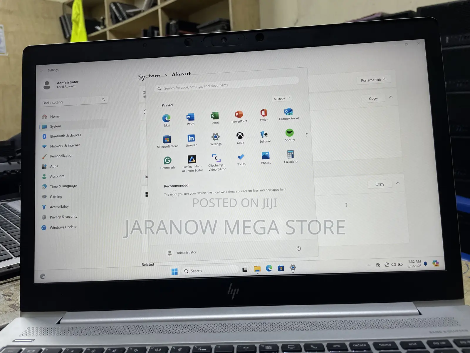 Laptop HP EliteBook 850 G6 8GB Intel Core i5 SSD 256GB