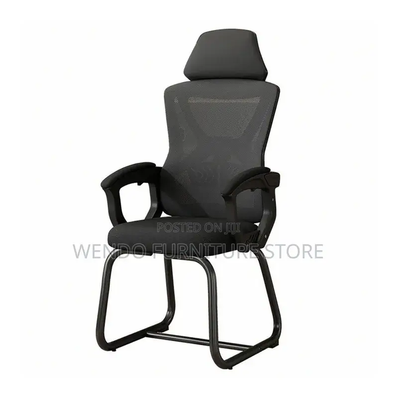Office Chair; Mesh High Backrest Ergonomic Sled Based Chairs