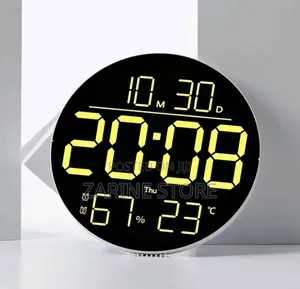 Large Digital Clock Temperature Date Week Display Table Wall Clock