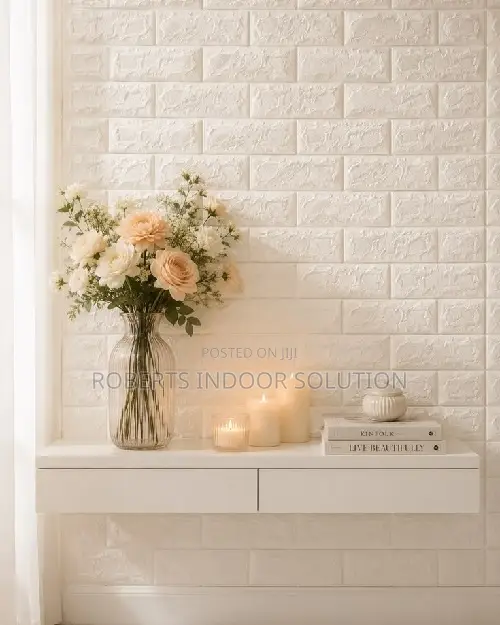 Luxe Accent 3D Textured Brick Sticker