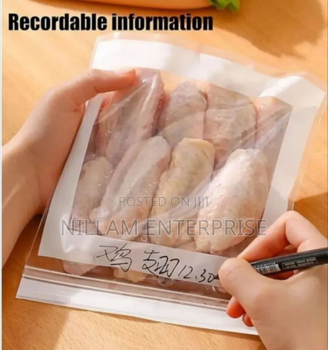 High Quality Food Grade Reusable Ziplock Bags*