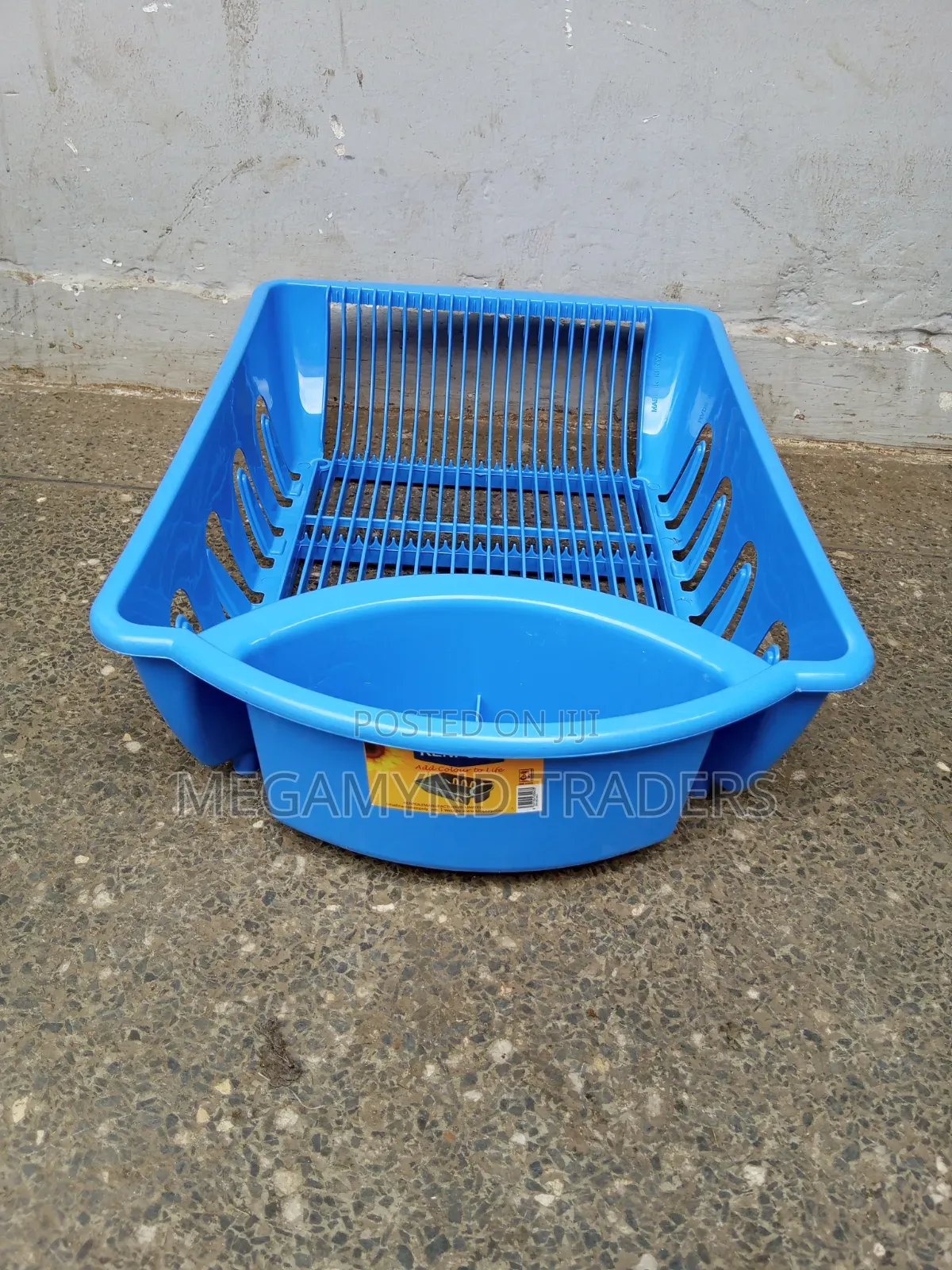 Plastic Dish Rack With Cutlery Holder