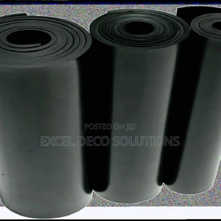 Utility Room Rubber Mat | 5mm Black Roll Flooring