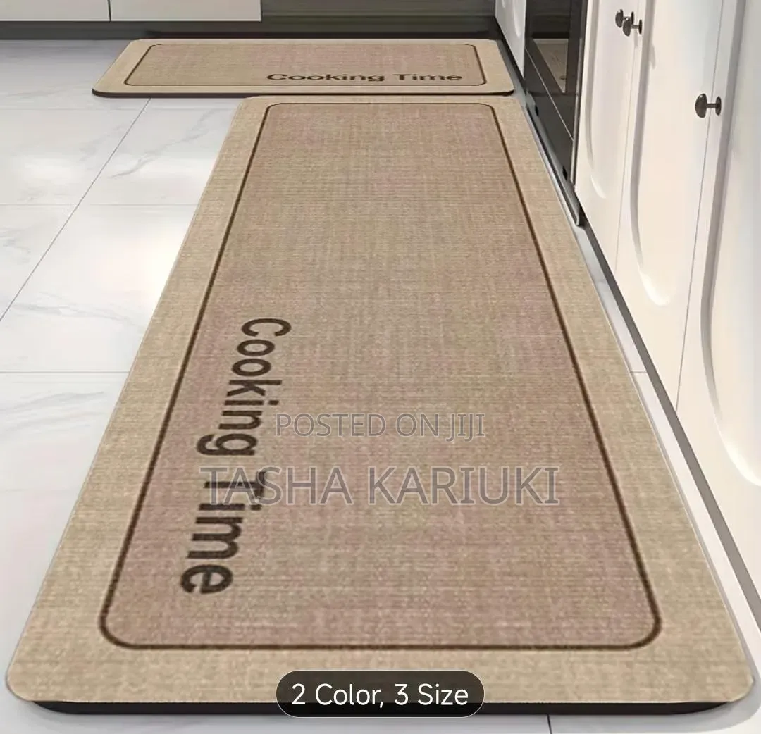 Washable Rubber Back Kitchen Mat Set – Soft Durable