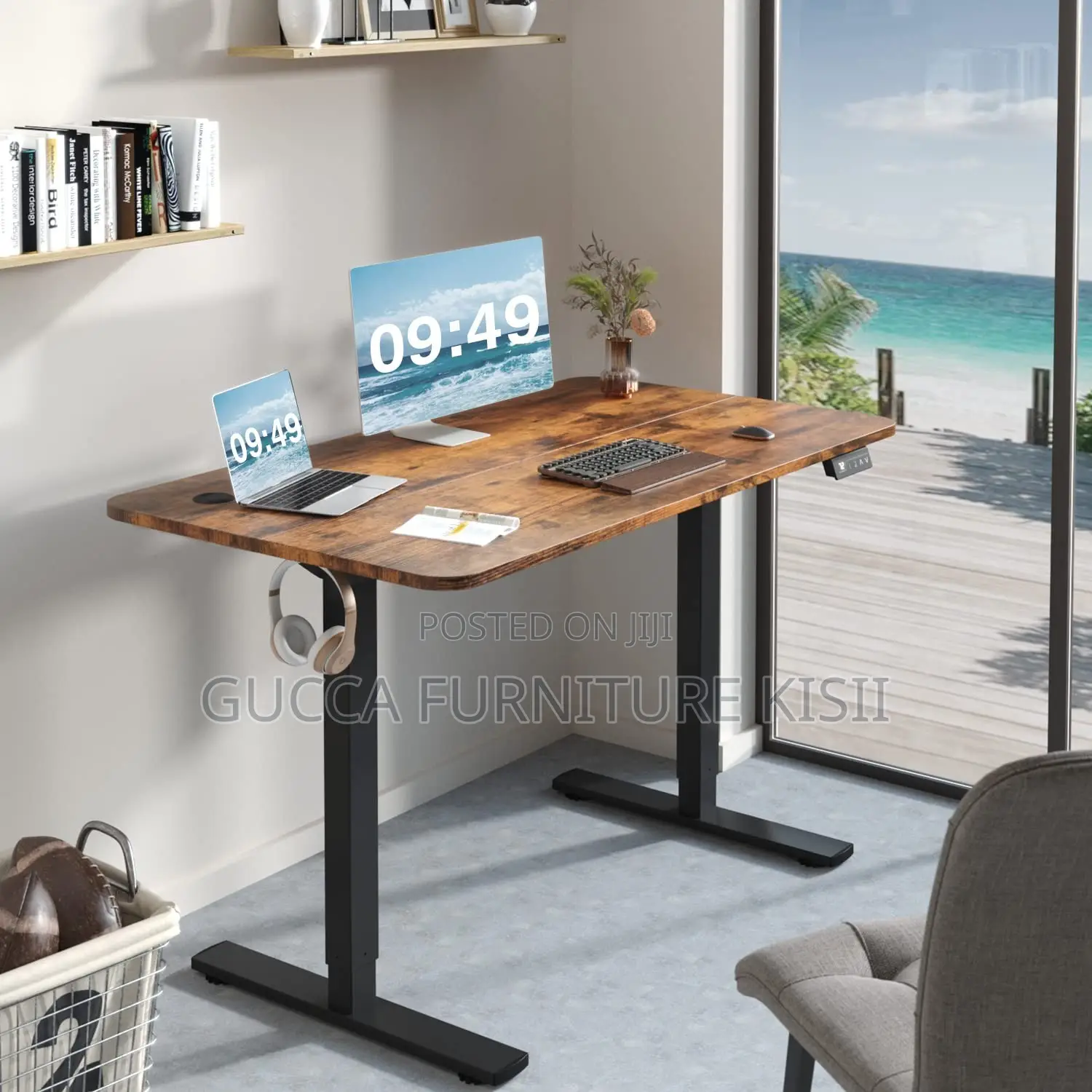 Electric Desk; 1.2M Adjustable Height Electric Desk