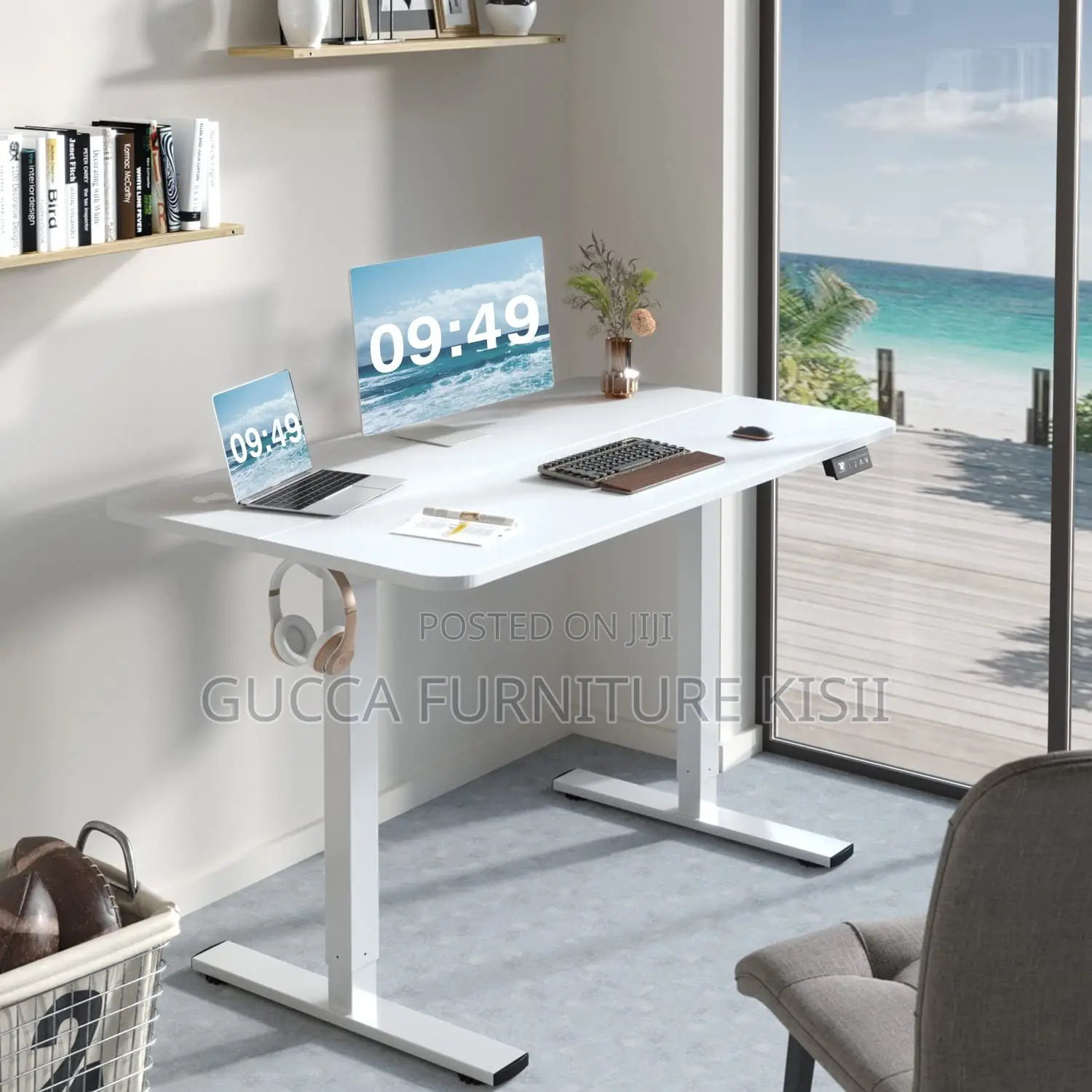 Electric Desk; 1.2M Adjustable Height Electric Desk
