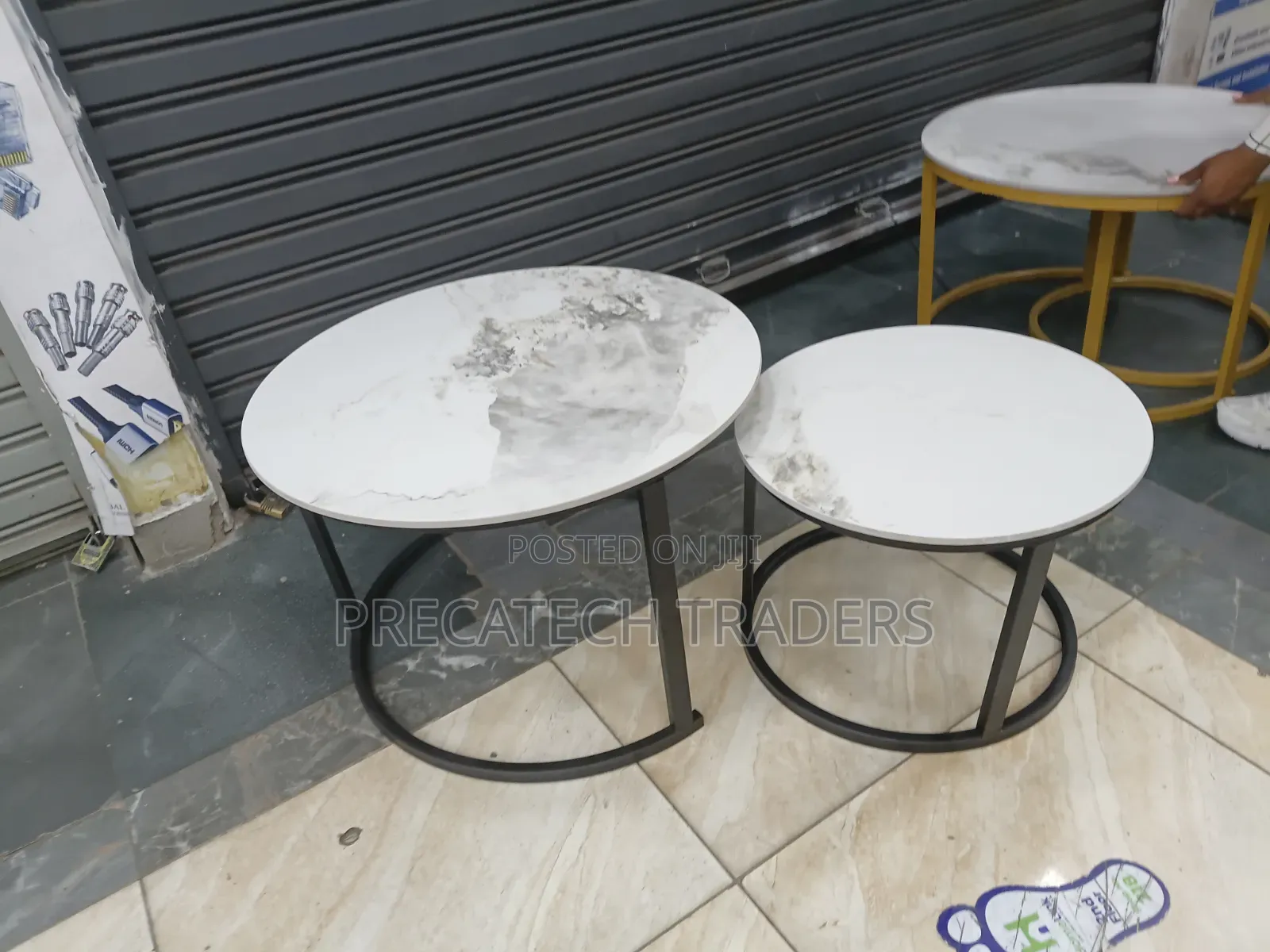 Pure Marble Nesting Coffee Table Set