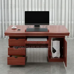 Office Desk . 1.4m Executive Desk With Lockable Drawers