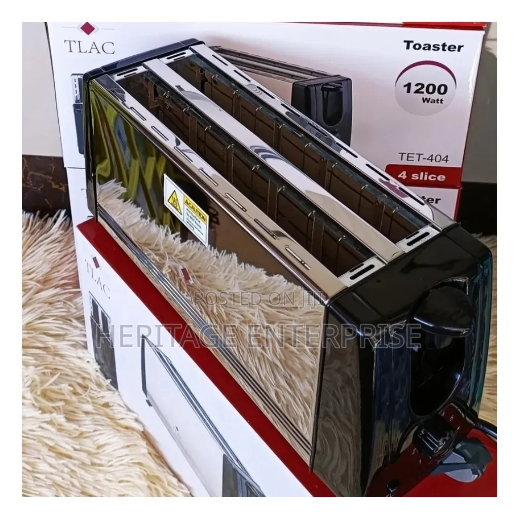 , Bread Toaster Tlac 2 Slots Bread Toaster White