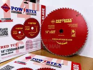 14 Inch TCT Saw Blade Powertex 60T Red Wood Cutting Disc.
