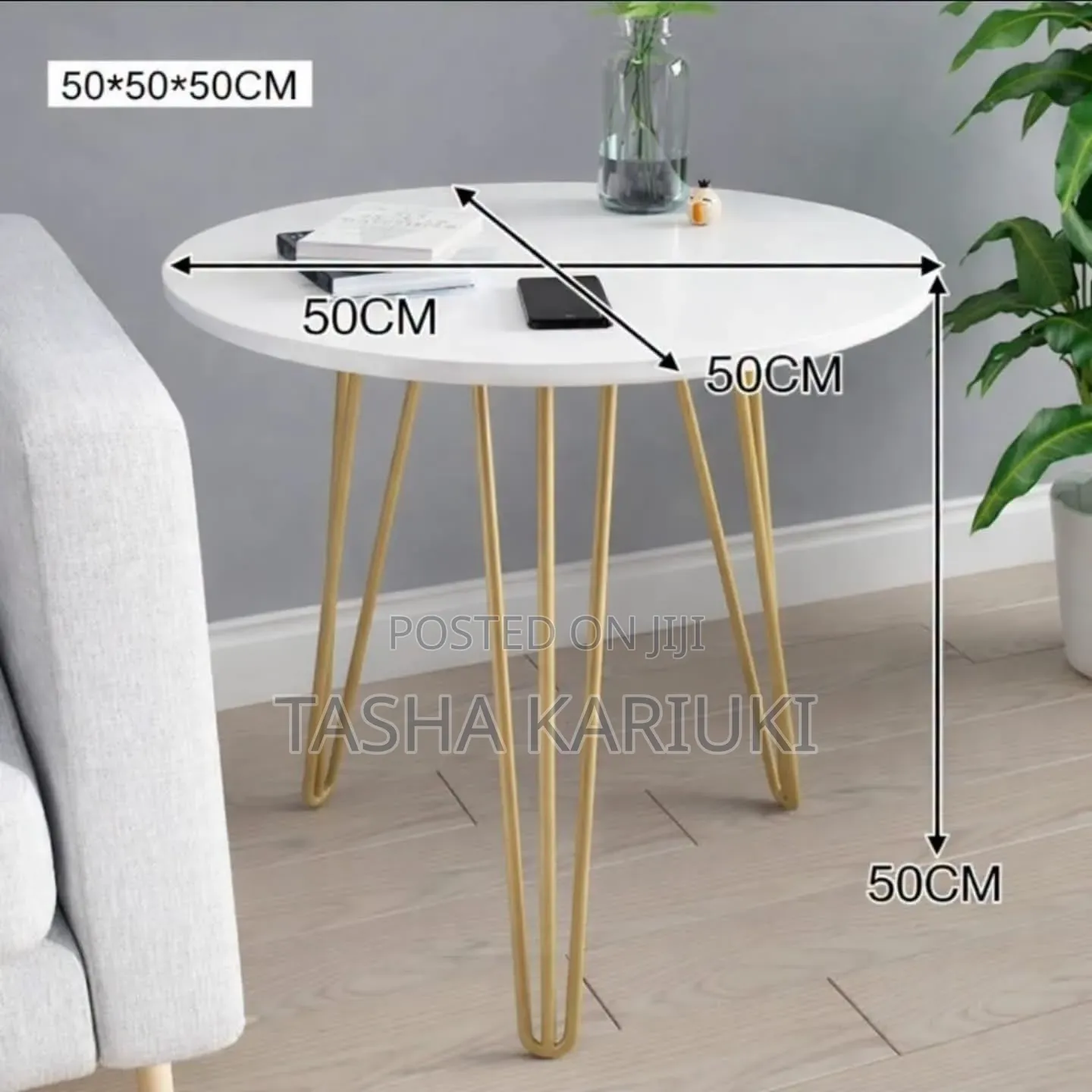 Luxurious Round Bedside Table _ Lyn