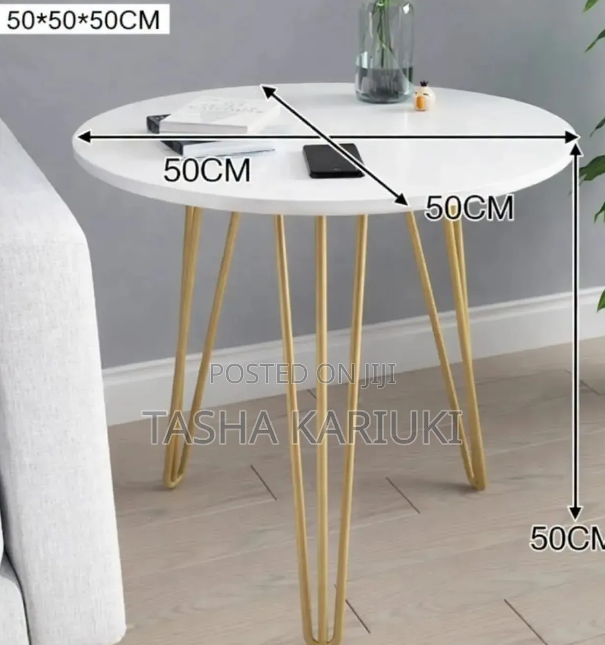 Luxurious Round Bedside Table _ Lyn