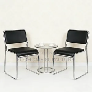 Visitor Chair. Cfa Waiting Chair With Chrome Base