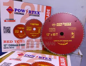12 Inch TCT Saw Blade Powertex 60T Red Wood Cutting Disc