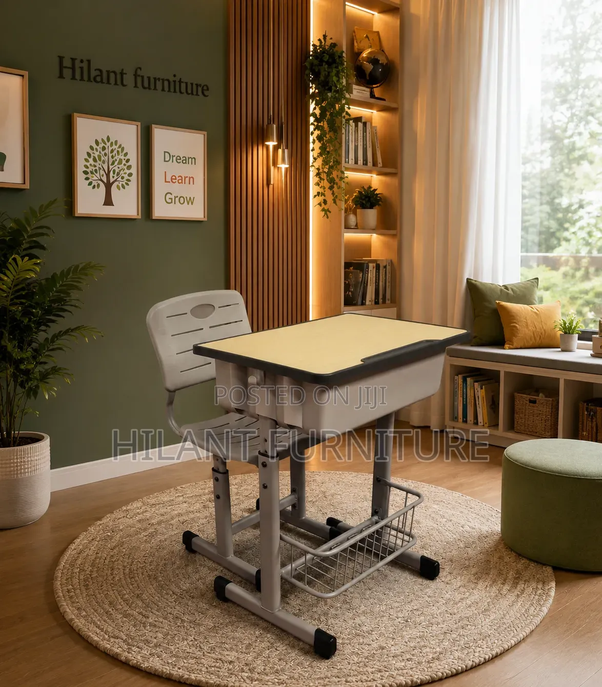 Adjustable Height Study Desk