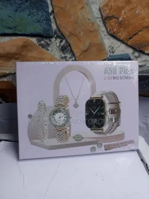 A58 Plus Bluetooth Calling Smartwatch With Jewelry Set