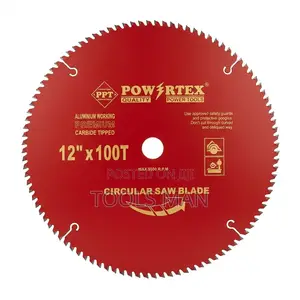 12 Inch TCT Saw Blade Powertex 100T Red Wood Cutting Disc