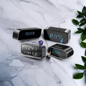 Convenient Smart Ultra HD WiFi Alarm Table Clock Hidden Spy Camera