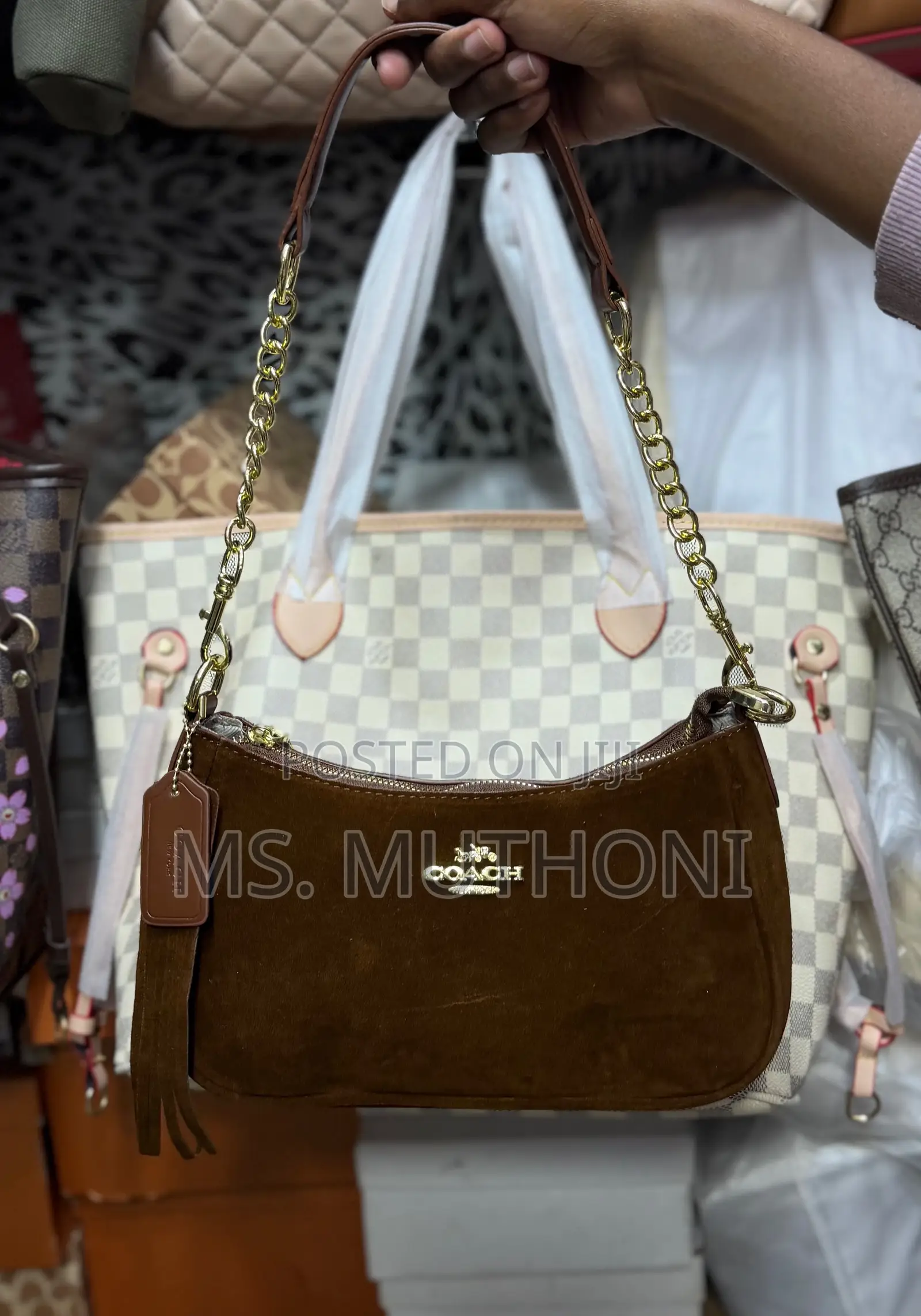 Coach Suede Shoulder Bags