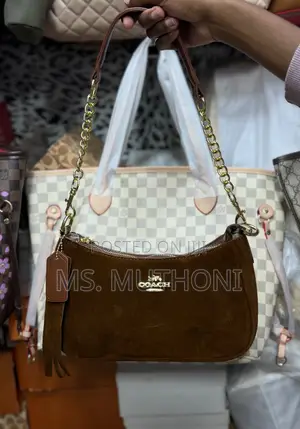 Coach Suede Shoulder Bags