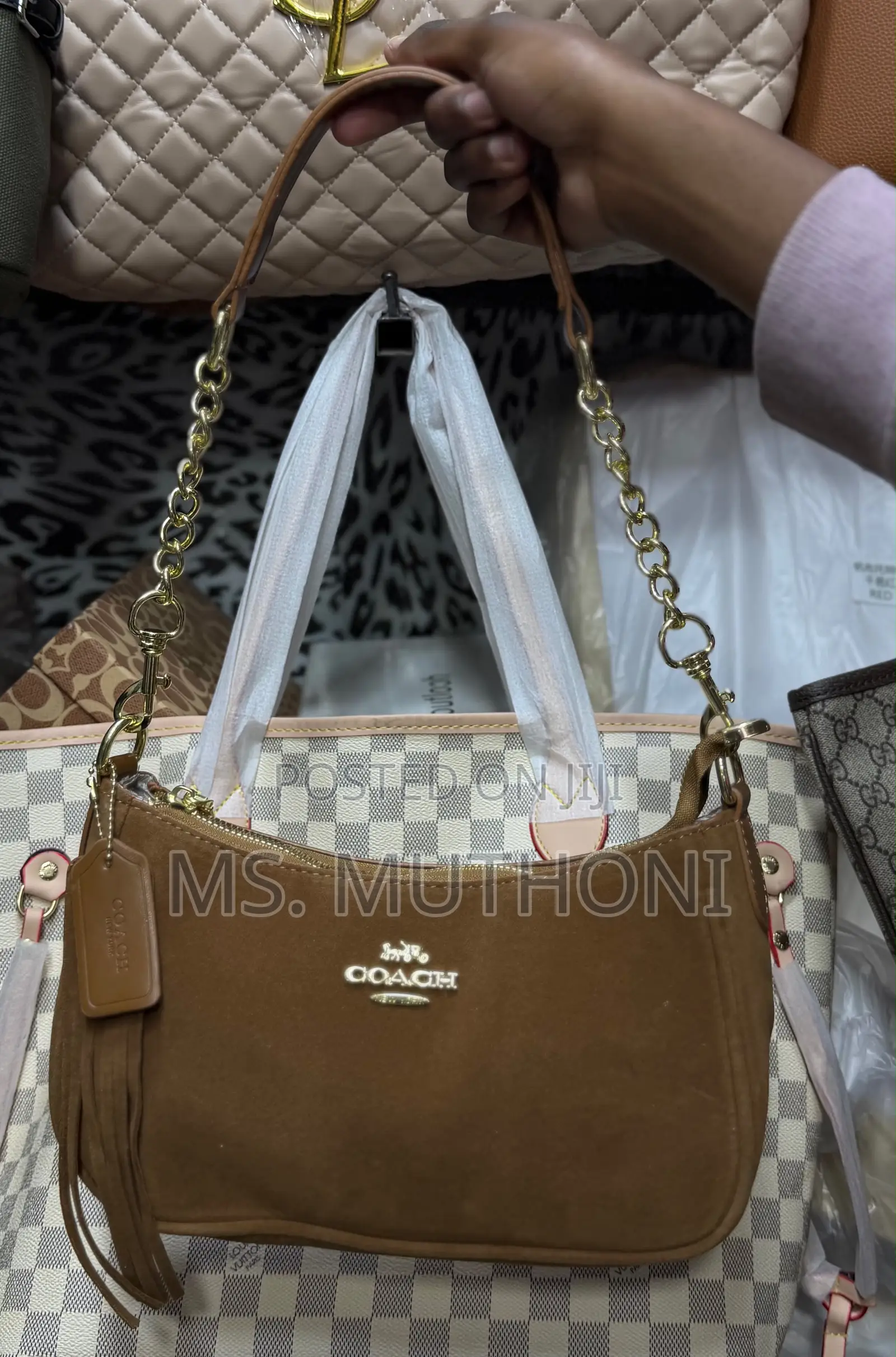 Coach Suede Shoulder Bags