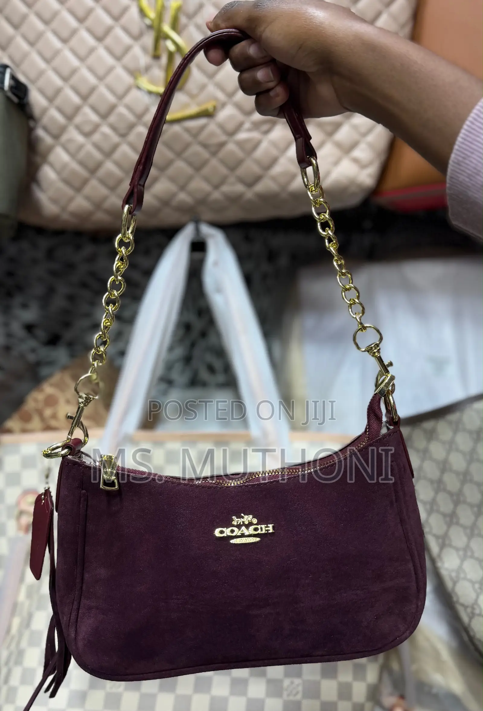 Coach Suede Shoulder Bags