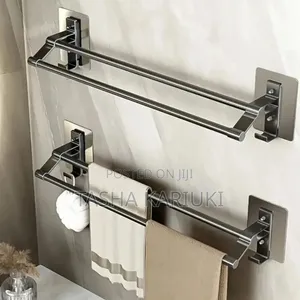 Wall Mounted Double Towel Bar Set