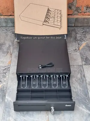 Cash Drawer Commercial Money Storage Box With Lock for Retail