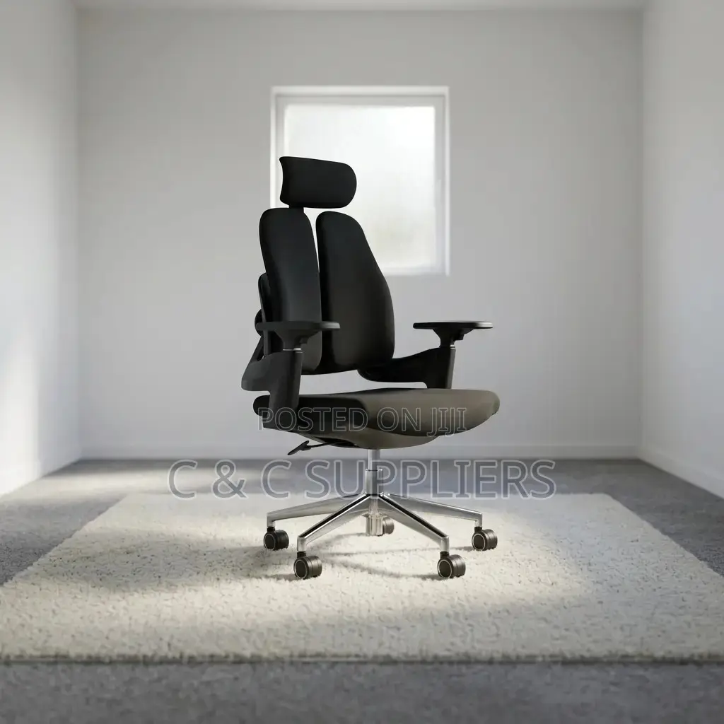 Dual Back Fabric Orthopedic Chair