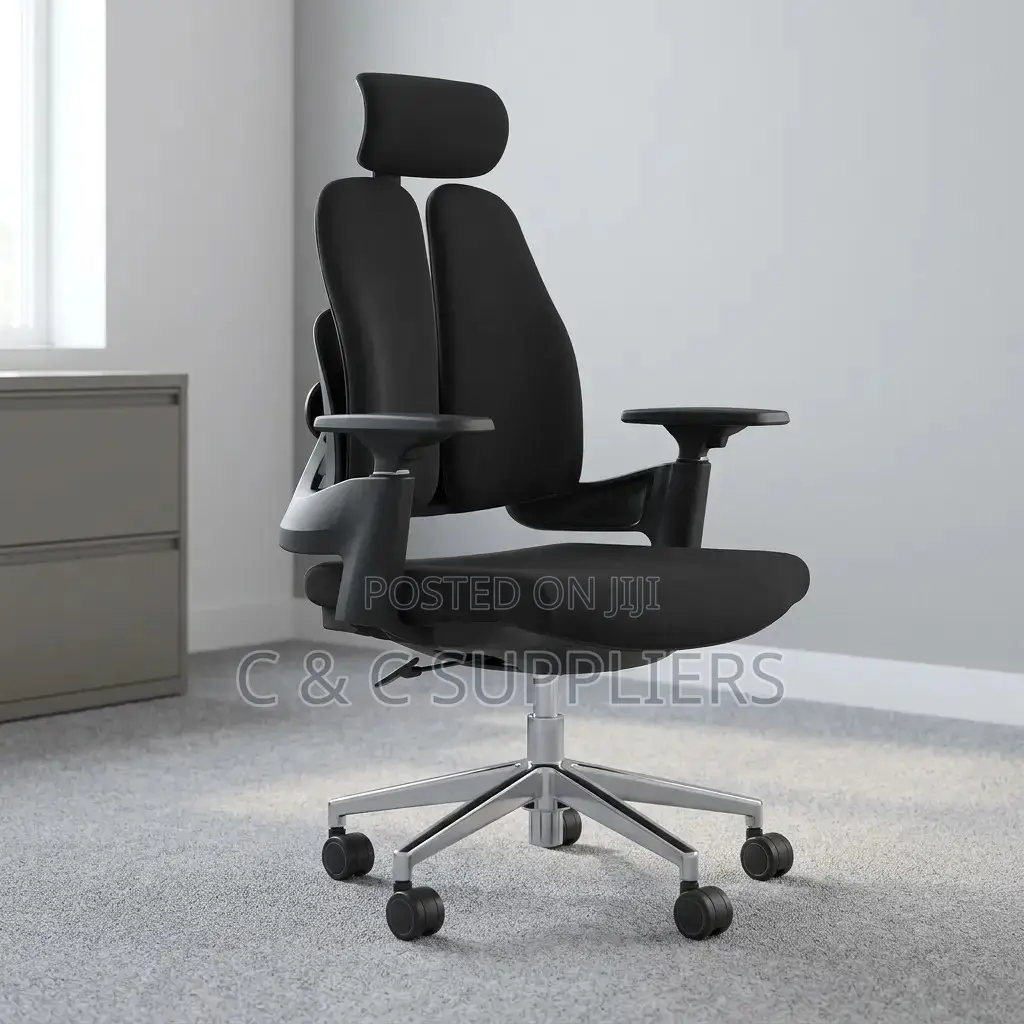Dual Back Fabric Orthopedic Chair