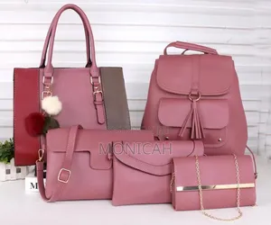 5 in 1 Women Handbag - Tote + Backpack + Crossbody + Clutch + Purse