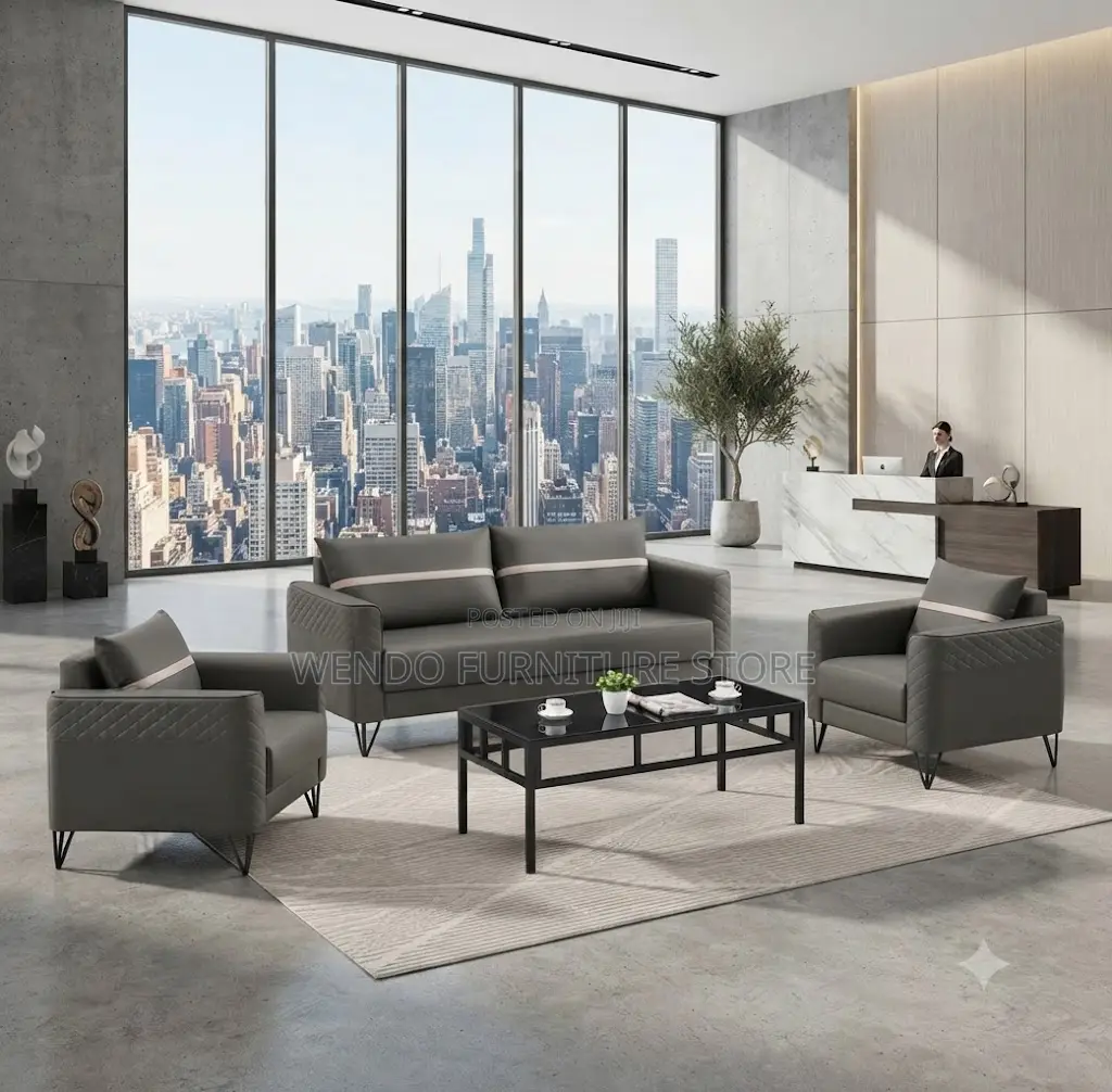 Office Sofa; Five Seaters Modern Reception Sofa Set