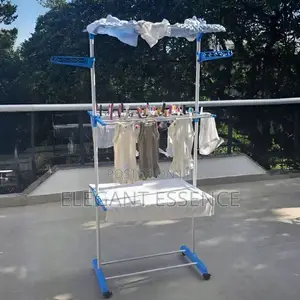 Foldable Movable 3 Tier Clothe Rack With a Shoe Rack