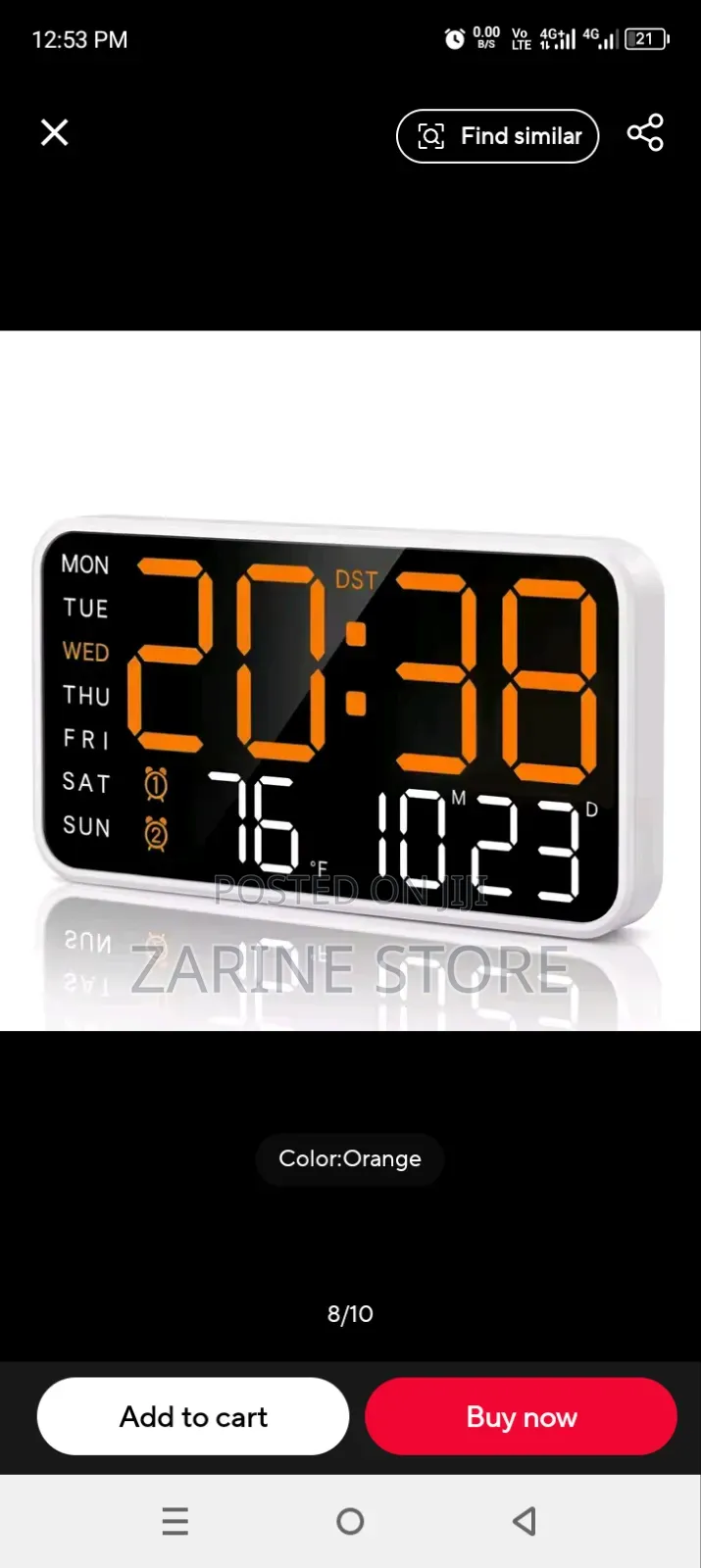 LED Planet Electronic Clock 3D Large Digital Wall / Wall Mounted Clock