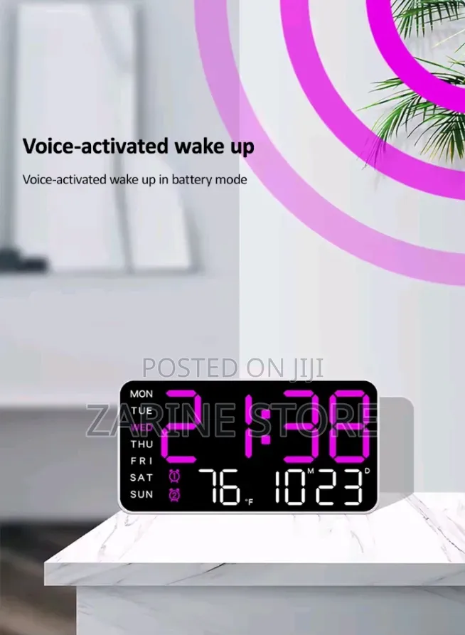 LED Planet Electronic Clock 3D Large Digital Wall / Wall Mounted Clock
