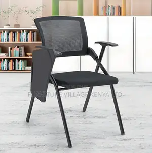 Study Chair; Foldable Mid Back Student's Study Chair-Wrting Pad